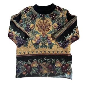 Vintage 90s woven crewneck